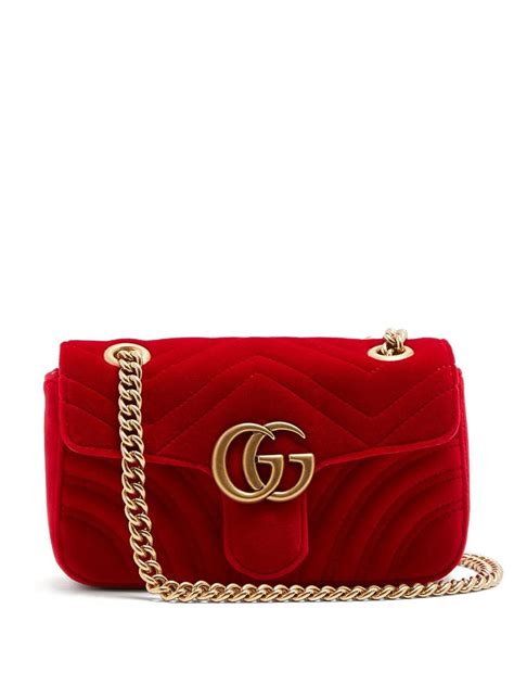 red velvet gucci crossbody|red Gucci crossbody bag.